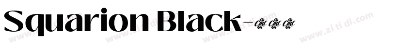 Squarion Black字体转换